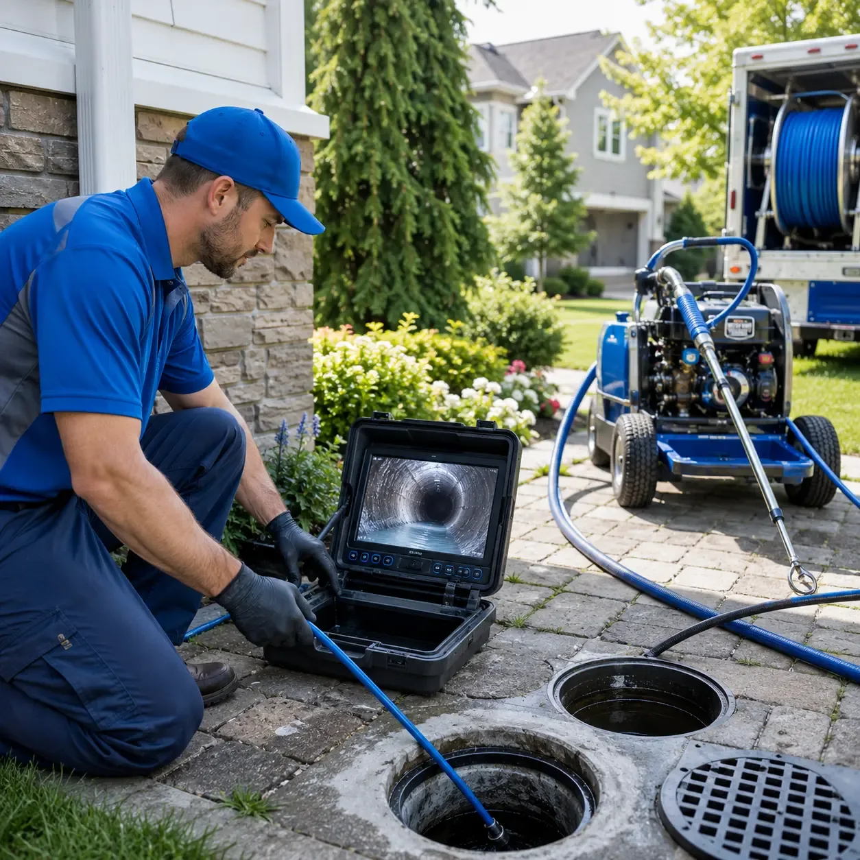 Outdoor drain cleaning professionals serving Cromwell, OK