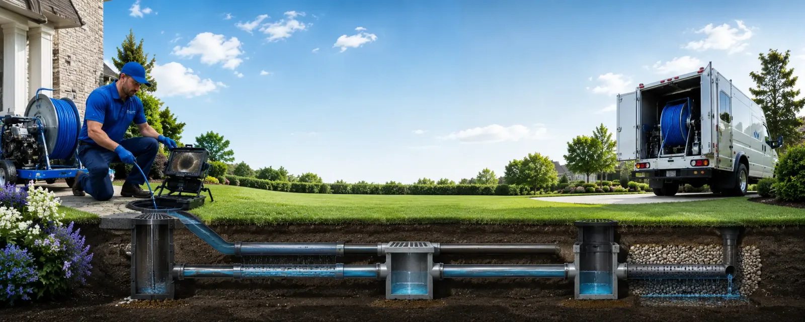 Outdoor drain cleaning information for Cromwell, OK